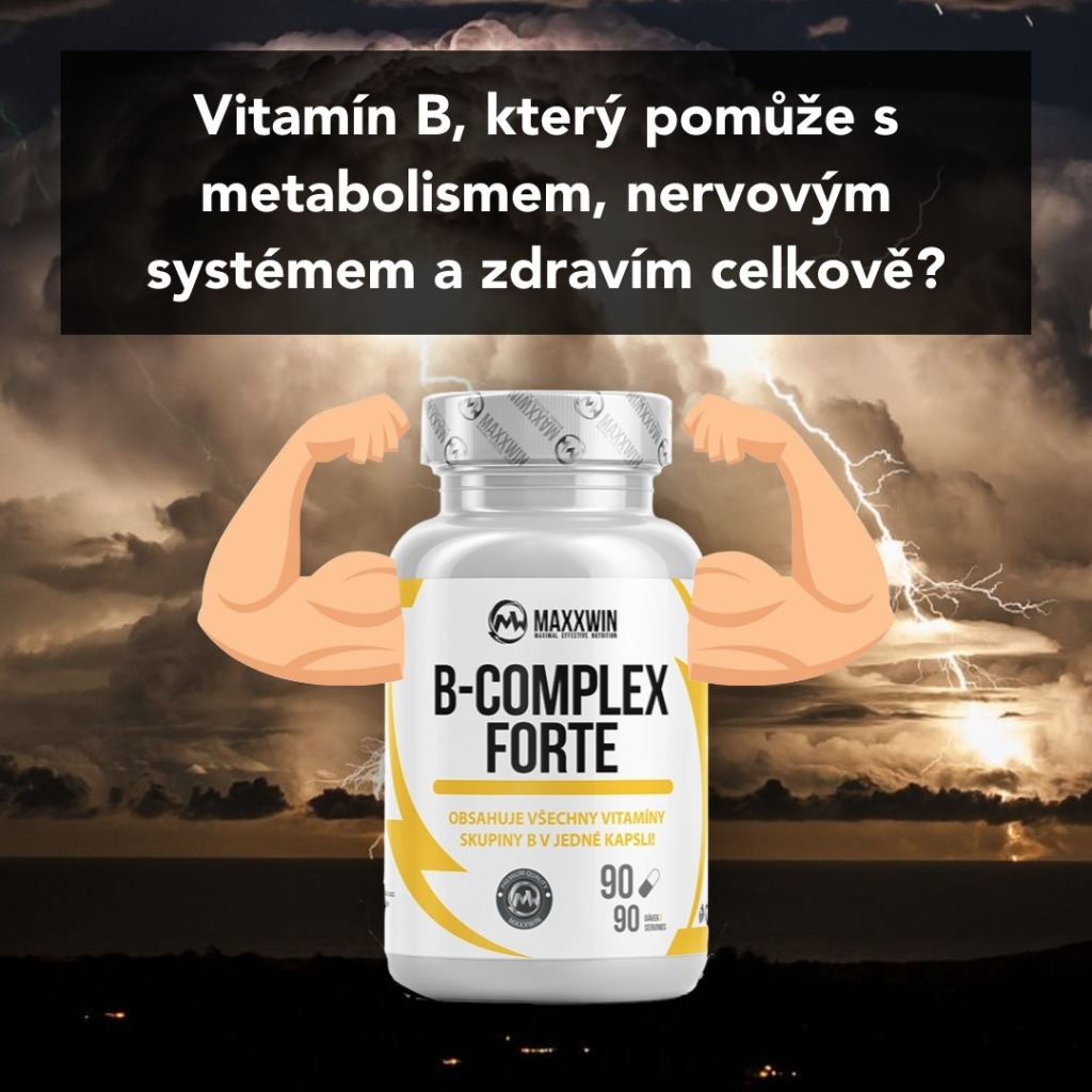 Kompletní zdroj vitamínů B jako B-Complex Forte od MaxxWin